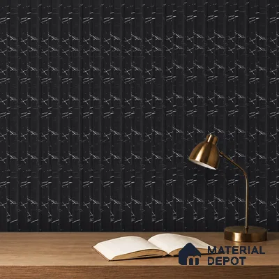 Charcoal Black Marble Look PN 06853 9.2 ft x 4.9 inch Charcoal Panel - 12 mm | Suitable for Living Room, Bedroom & TV Cabinet | Width is Subjected to 5% Variation