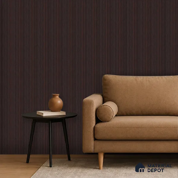 Wooden Look PN 06914 8 ft x 6 inch Charcoal Panel - 6 mm | Suitable for Living Room, Bedroom & TV Cabinet | Width is Subjected to 5% Variation