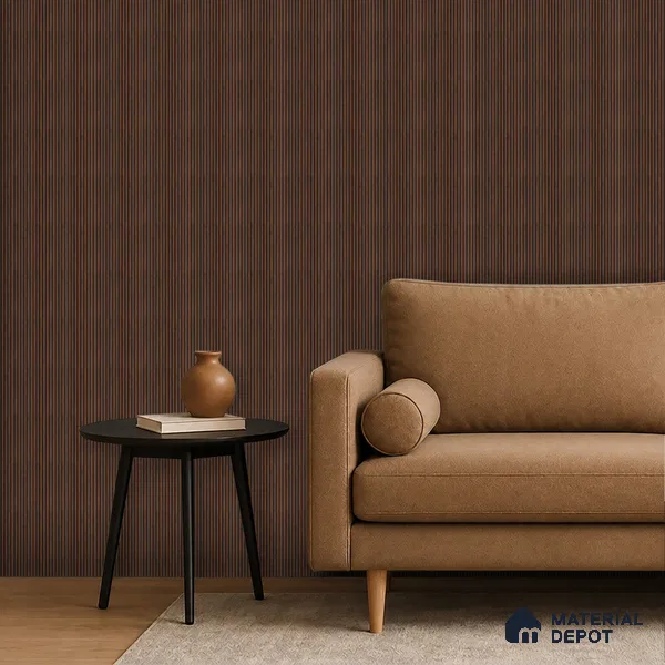 Wooden Look PN 06929 8 ft x 6 inch Charcoal Panel - 6 mm | Suitable for Living Room, Bedroom & TV Cabinet | Width is Subjected to 5% Variation