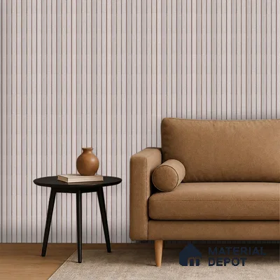 Light Grey Fabric Look PN 06936 8 ft x 6 inch Charcoal Panel - 6 mm | Suitable for Living Room, Bedroom & TV Cabinet | Width is Subjected to 5% Variation