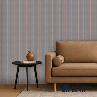 Steel Grey Fabric Look PN 06938 8 ft x 6 inch Charcoal Panel - 6 mm | Suitable for Living Room, Bedroom & TV Cabinet | Width is Subjected to 5% Variation