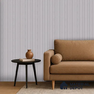 Light Grey Fabric Look PN 06939 8 ft x 6 inch Charcoal Panel - 6 mm | Suitable for Living Room, Bedroom & TV Cabinet | Width is Subjected to 5% Variation