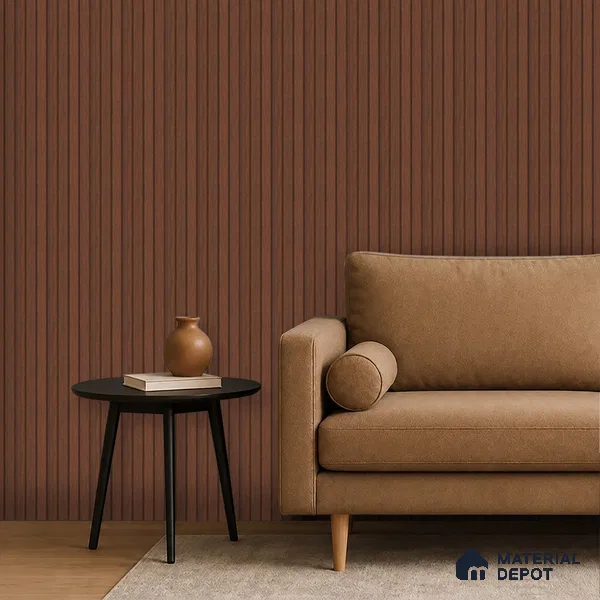 Wooden Look PN 06943 8 ft x 6 inch Charcoal Panel - 6 mm | Suitable for Living Room, Bedroom & TV Cabinet | Width is Subjected to 5% Variation