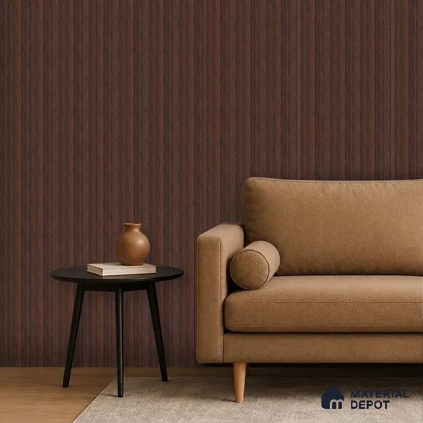 Wooden Look PN 06944 8 ft x 6 inch Charcoal Panel - 6 mm | Suitable for Living Room, Bedroom & TV Cabinet | Width is Subjected to 5% Variation