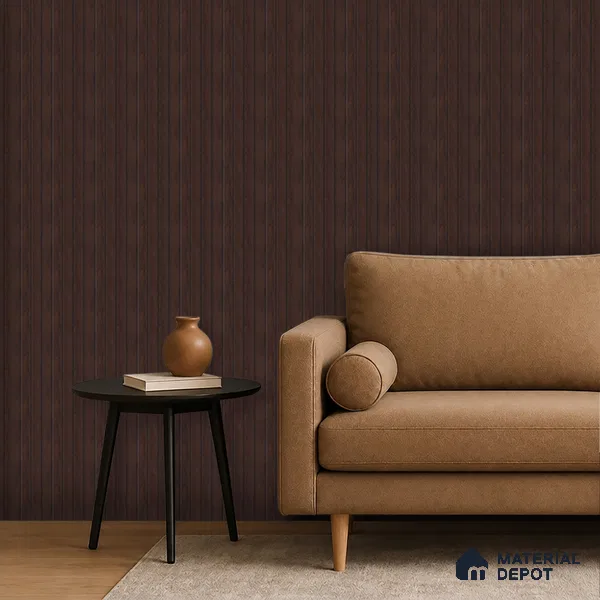 Wooden Look PN 06946 8 ft x 6 inch Charcoal Panel - 6 mm | Suitable for Living Room, Bedroom & TV Cabinet | Width is Subjected to 5% Variation