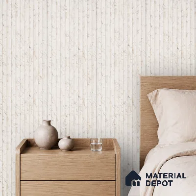 Dove Grey Marble Look PN 06968 8 ft x 10 inch PVC Panel - 10 mm | Suitable for Living Room, Bedroom & Office | Width is Subjected to 5% Variation