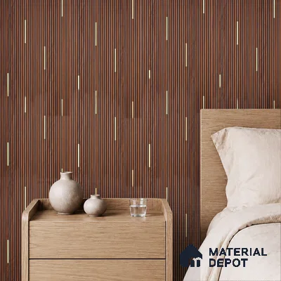 Wooden Look PN 07016 9.5 ft x 12 inch Charcoal Panel - 6 mm | Suitable for Feature Wall, TV Unit & Living Room | Width is Subjected to 5% Variation