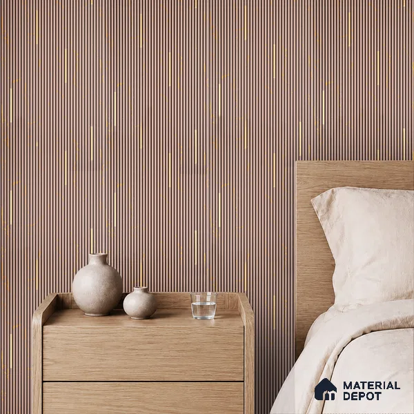 Wooden Look PN 07017 9.5 ft x 12 inch Charcoal Panel - 6 mm | Suitable for Feature Wall, TV Unit & Living Room | Width is Subjected to 5% Variation