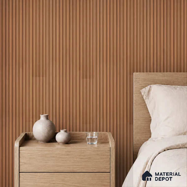 Wooden Look PN 07021 9.5 ft x 12 inch Charcoal Panel - 10 mm | Suitable for Feature Wall, TV Unit & Living Room | Width is Subjected to 5% Variation