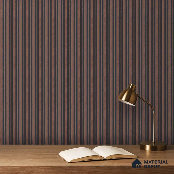 Wooden Look PN 07048 8 ft x 4.9 inch Charcoal Panel - 11 mm | Suitable for Feature Wall, TV Unit & Living Room | Width is Subjected to 5% Variation