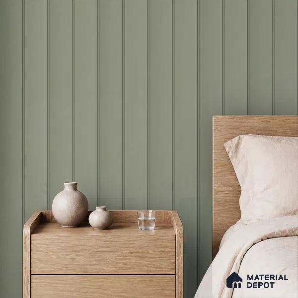 Smoke Grey Plain Colour Look PN 07068 9.5 ft x 9.8 inch Charcoal Panel - 10 mm | Suitable for Feature Wall, TV Unit & Living Room | Width is Subjected to 5% Variation
