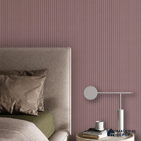 Dusty Pink Patterned Look PN 07070 9.5 ft x 4.9 inch Charcoal Panel - 10 mm | Suitable for Feature Wall, TV Unit & Living Room | Width is Subjected to 5% Variation