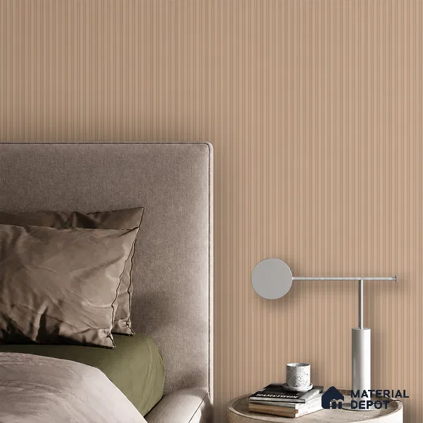 Warm Beige Plain Colour Look PN 07075 9.5 ft x 4.9 inch Charcoal Panel - 10 mm | Suitable for Feature Wall, TV Unit & Living Room | Width is Subjected to 5% Variation