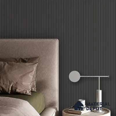 Graphite Grey Plain Colour Look PN 07077 9.5 ft x 4.9 inch Charcoal Panel - 10 mm | Suitable for Feature Wall, TV Unit & Living Room | Width is Subjected to 5% Variation