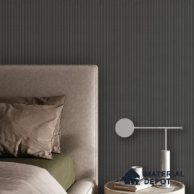 Dark Grey Patterned Look PN 07078 9.5 ft x 4.9 inch Charcoal Panel - 10 mm | Suitable for Feature Wall, TV Unit & Living Room | Width is Subjected to 5% Variation