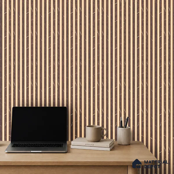 Cappucino Brown Marble Look PN 07086 10 ft x 4.9 inch Charcoal Panel - 6 mm | Suitable for Feature Wall, TV Unit & Living Room | Width is Subjected to 5% Variation