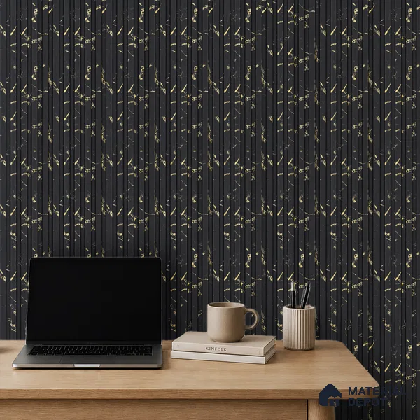 Graphite Black Marble Look PN 07087 10 ft x 4.9 inch Charcoal Panel - 6 mm | Suitable for Feature Wall, TV Unit & Living Room | Width is Subjected to 5% Variation