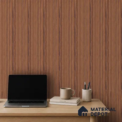 Wooden Look PN 07100 10 ft x 4.9 inch Charcoal Panel - 6 mm | Suitable for Feature Wall, TV Unit & Living Room | Width is Subjected to 5% Variation