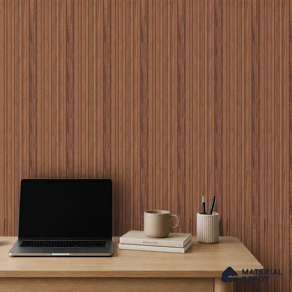 Wooden Look PN 07100 10 ft x 4.9 inch Charcoal Panel - 6 mm | Suitable for Feature Wall, TV Unit & Living Room | Width is Subjected to 5% Variation
