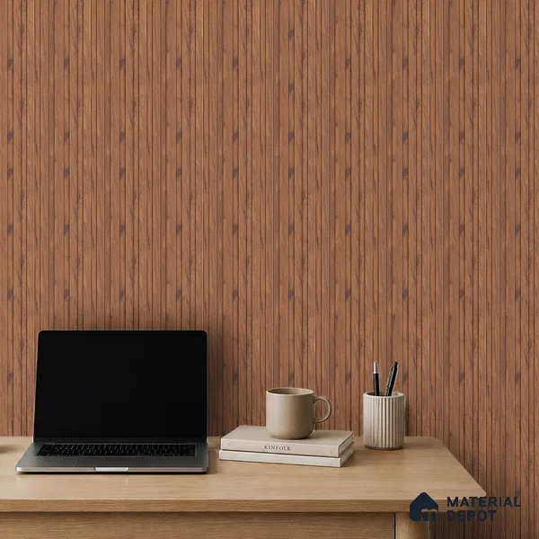Wooden Look PN 07102 10 ft x 4.9 inch Charcoal Panel - 6 mm | Suitable for Feature Wall, TV Unit & Living Room | Width is Subjected to 5% Variation