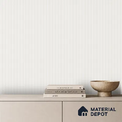 Ivory Beige Plain Colour Look PN 07157 9.5 ft x 4.7 inch Charcoal Panel - 11 mm | Suitable for Feature Wall, TV Unit & Living Room | Width is Subjected to 5% Variation