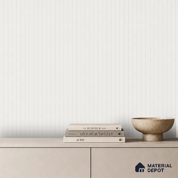 Ivory Beige Plain Colour Look PN 07157 9.5 ft x 4.7 inch Charcoal Panel - 11 mm | Suitable for Feature Wall, TV Unit & Living Room | Width is Subjected to 5% Variation