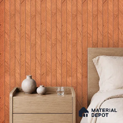 Copper Orange Marble Look PN 07379 8 ft x 9.6 inch PVC Panel - 10 mm | Suitable for Living Room, Bedroom & Office | Width is Subjected to 5% Variation