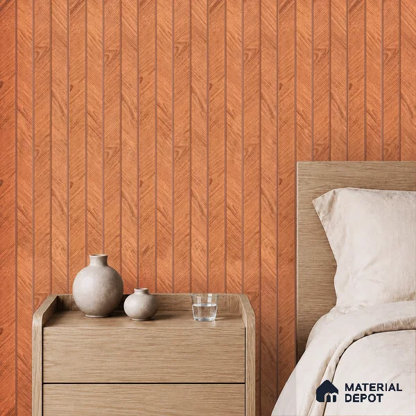 Copper Orange Marble Look PN 07379 8 ft x 9.6 inch PVC Panel - 10 mm | Suitable for Living Room, Bedroom & Office | Width is Subjected to 5% Variation