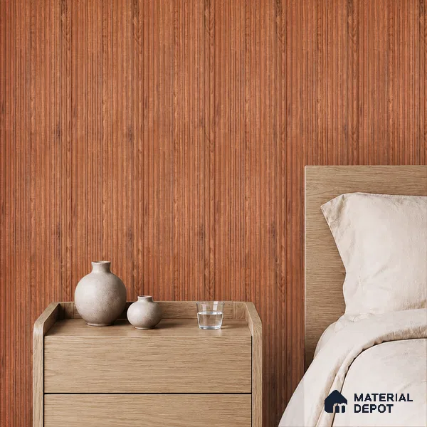 Wooden Look PN 07406 8 ft x 12 inch PVC Panel - 10 mm | Suitable for Living Room, Bedroom & Office | Width is Subjected to 5% Variation