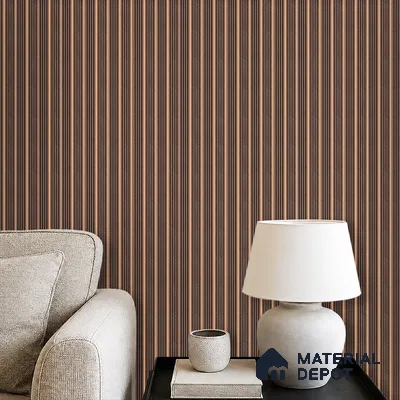 Cappucino Brown Patterned Look PN 07446 8 ft x 4.8 inch PVC Panel - 10 mm | Suitable for Living Room, Bedroom & Office | Width is Subjected to 5% Variation
