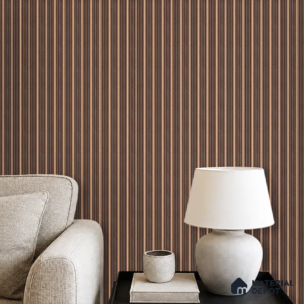 Cappucino Brown Patterned Look PN 07446 8 ft x 4.8 inch PVC Panel - 10 mm | Suitable for Living Room, Bedroom & Office | Width is Subjected to 5% Variation
