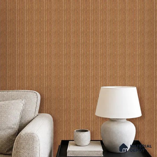Mud Brown Stone Look PN 07470 8 ft x 4.8 inch PVC Panel - 10 mm | Suitable for Living Room, Bedroom & Office | Width is Subjected to 5% Variation