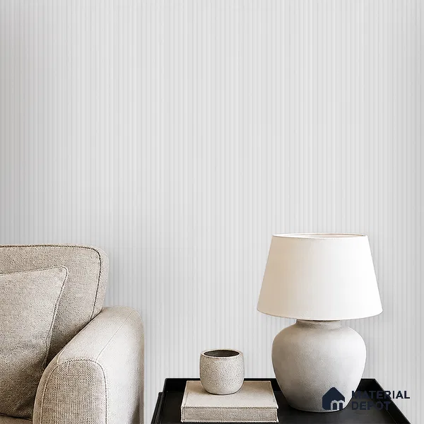 Dove Grey Plain Colour Look PN 07477 8 ft x 4.8 inch PVC Panel - 10 mm | Suitable for Living Room, Bedroom & Office | Width is Subjected to 5% Variation