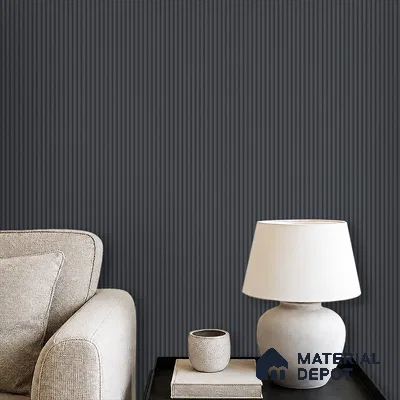 Graphite Grey Plain Colour Look PN 07482 8 ft x 4.8 inch PVC Panel - 10 mm | Suitable for Living Room, Bedroom & Office | Width is Subjected to 5% Variation