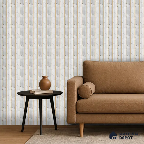 Dove Grey Marble Look PN 07508 8 ft x 6 inch PVC Panel - 10 mm | Suitable for Living Room, Bedroom & Office | Width is Subjected to 5% Variation