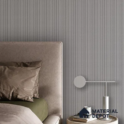 Cement Grey Fabric Look PN 07598 9.5 ft x 4.9 inch Charcoal Panel - 12 mm | Suitable for Feature Wall, TV Unit & Living Room | Width is Subjected to 5% Variation