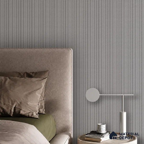 Cement Grey Fabric Look PN 07598 9.5 ft x 4.9 inch Charcoal Panel - 12 mm | Suitable for Feature Wall, TV Unit & Living Room | Width is Subjected to 5% Variation