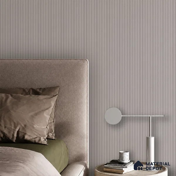 Light Grey Fabric Look PN 07599 9.5 ft x 4.9 inch Charcoal Panel - 12 mm | Suitable for Feature Wall, TV Unit & Living Room | Width is Subjected to 5% Variation
