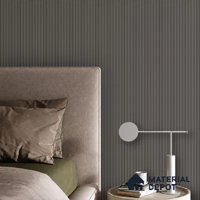 Mid Grey Plain Colour Look PN 07605 9.5 ft x 4.9 inch Charcoal Panel - 12 mm | Suitable for Feature Wall, TV Unit & Living Room | Width is Subjected to 5% Variation