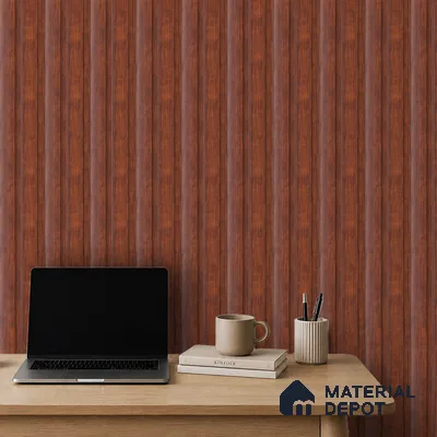 Wooden Look PN 07685 9.1 ft x 4.9 inch Charcoal Panel - 12 mm | Suitable for Living Room, Bedroom & TV Cabinet | Width is Subjected to 5% Variation