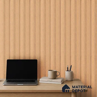 Wooden Look PN 07686 9.1 ft x 4.9 inch Charcoal Panel - 12 mm | Suitable for Living Room, Bedroom & TV Cabinet | Width is Subjected to 5% Variation