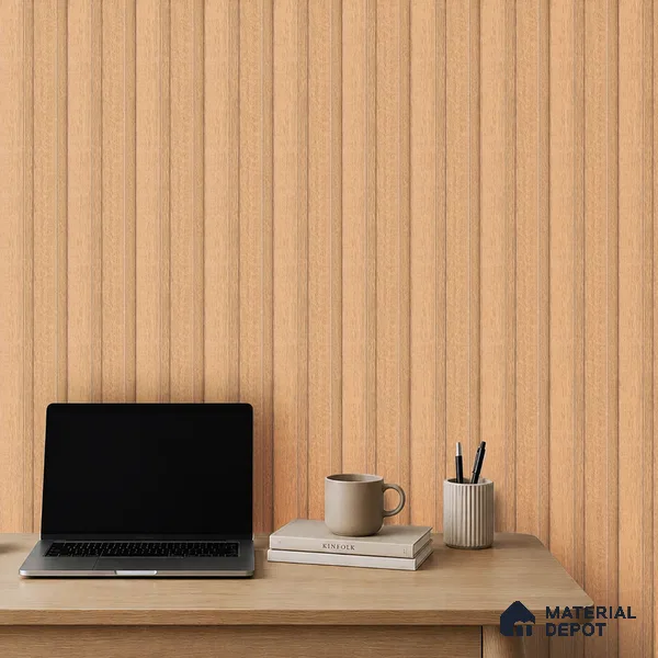 Wooden Look PN 07686 9.1 ft x 4.9 inch Charcoal Panel - 12 mm | Suitable for Living Room, Bedroom & TV Cabinet | Width is Subjected to 5% Variation
