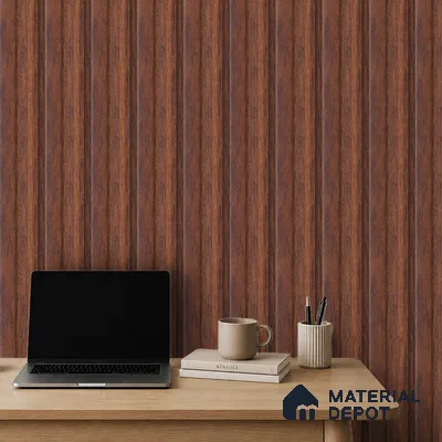 Wooden Look PN 07689 9.1 ft x 4.9 inch Charcoal Panel - 12 mm | Suitable for Living Room, Bedroom & TV Cabinet | Width is Subjected to 5% Variation