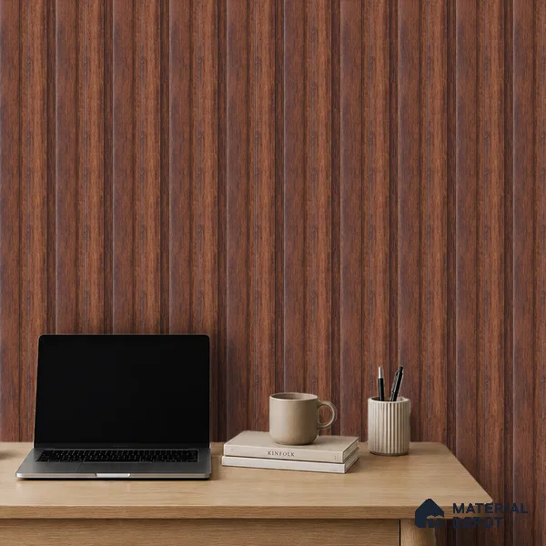 Wooden Look PN 07689 9.1 ft x 4.9 inch Charcoal Panel - 12 mm | Suitable for Living Room, Bedroom & TV Cabinet | Width is Subjected to 5% Variation