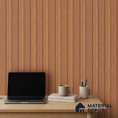 Wooden Look PN 07690 9.1 ft x 4.9 inch Charcoal Panel - 12 mm | Suitable for Living Room, Bedroom & TV Cabinet | Width is Subjected to 5% Variation