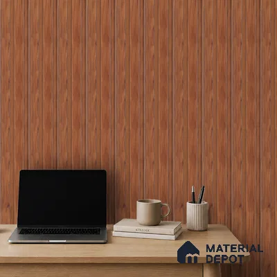Wooden Look PN 07694 9.1 ft x 4.9 inch Charcoal Panel - 12 mm | Suitable for Living Room, Bedroom & TV Cabinet | Width is Subjected to 5% Variation