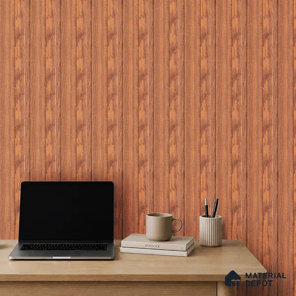 Wooden Look PN 07697 9.1 ft x 4.9 inch Charcoal Panel - 12 mm | Suitable for Living Room, Bedroom & TV Cabinet | Width is Subjected to 5% Variation