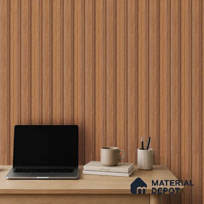 Wooden Look PN 07698 9.1 ft x 4.9 inch Charcoal Panel - 12 mm | Suitable for Living Room, Bedroom & TV Cabinet | Width is Subjected to 5% Variation