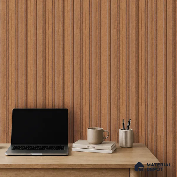 Wooden Look PN 07698 9.1 ft x 4.9 inch Charcoal Panel - 12 mm | Suitable for Living Room, Bedroom & TV Cabinet | Width is Subjected to 5% Variation