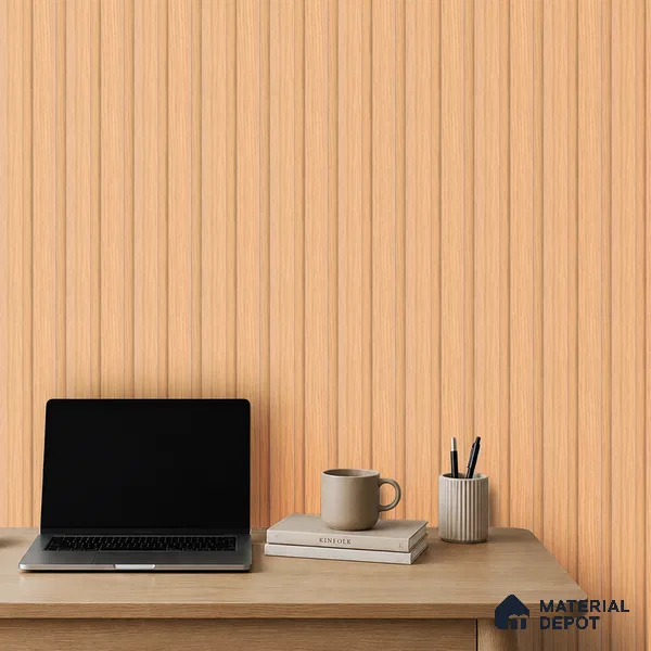 Wooden Look PN 07699 9.1 ft x 4.9 inch Charcoal Panel - 12 mm | Suitable for Living Room, Bedroom & TV Cabinet | Width is Subjected to 5% Variation